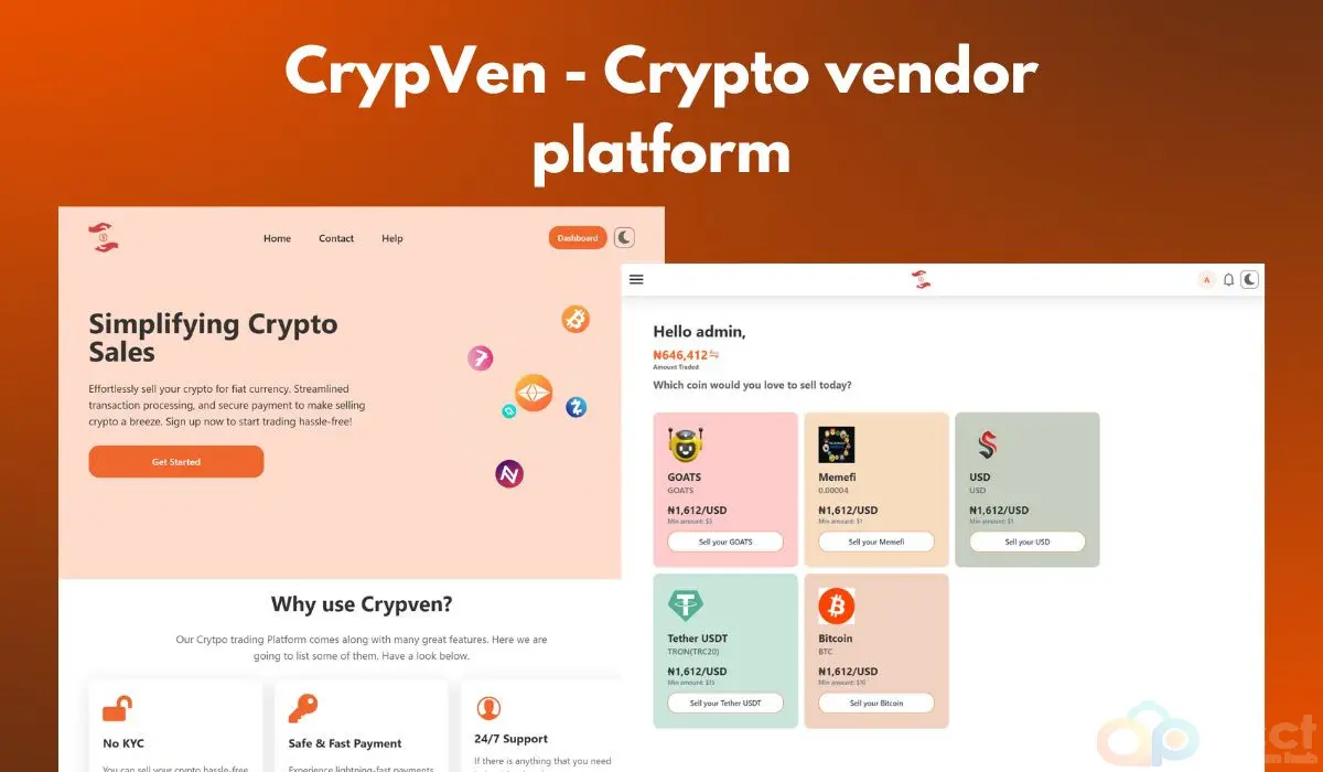 CrypVen - Crypto vendor platform