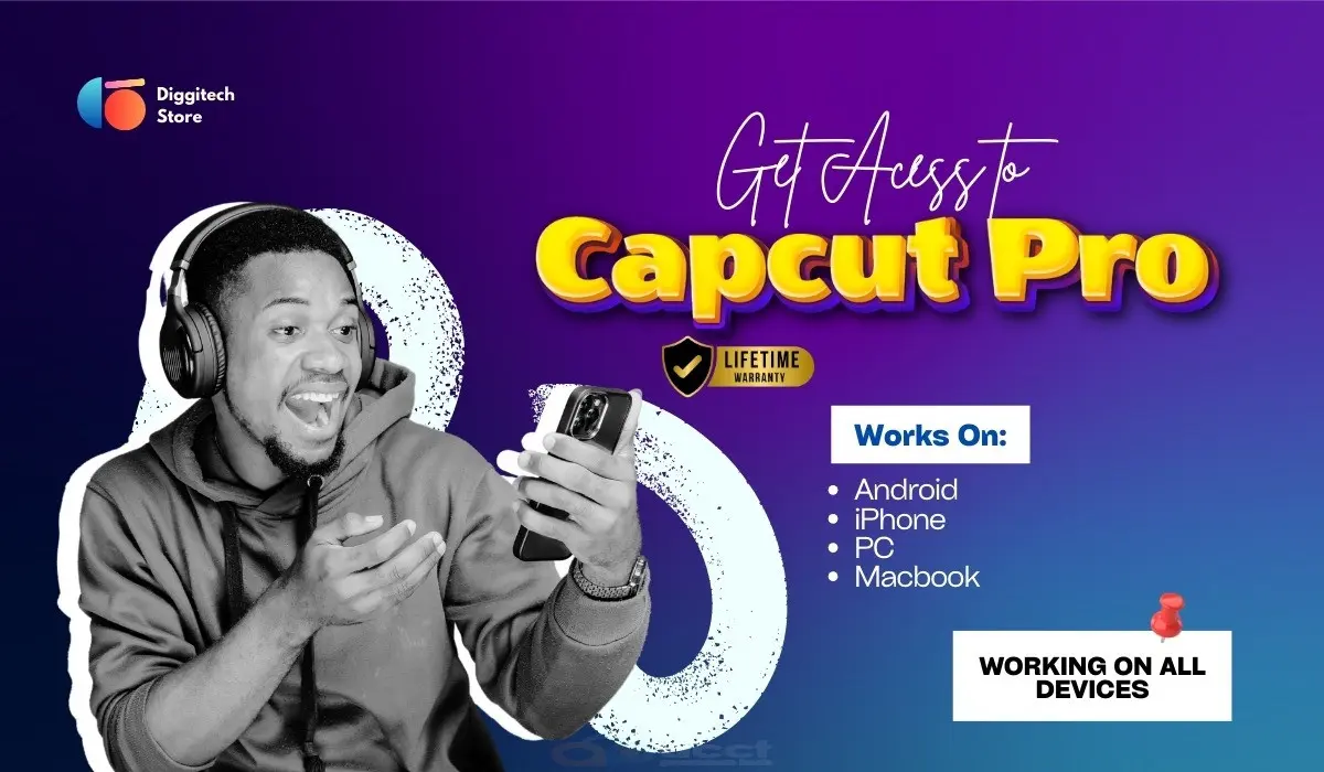 LIFETIME CAPCUT PRO ACCESS FOR ALL DEVICES