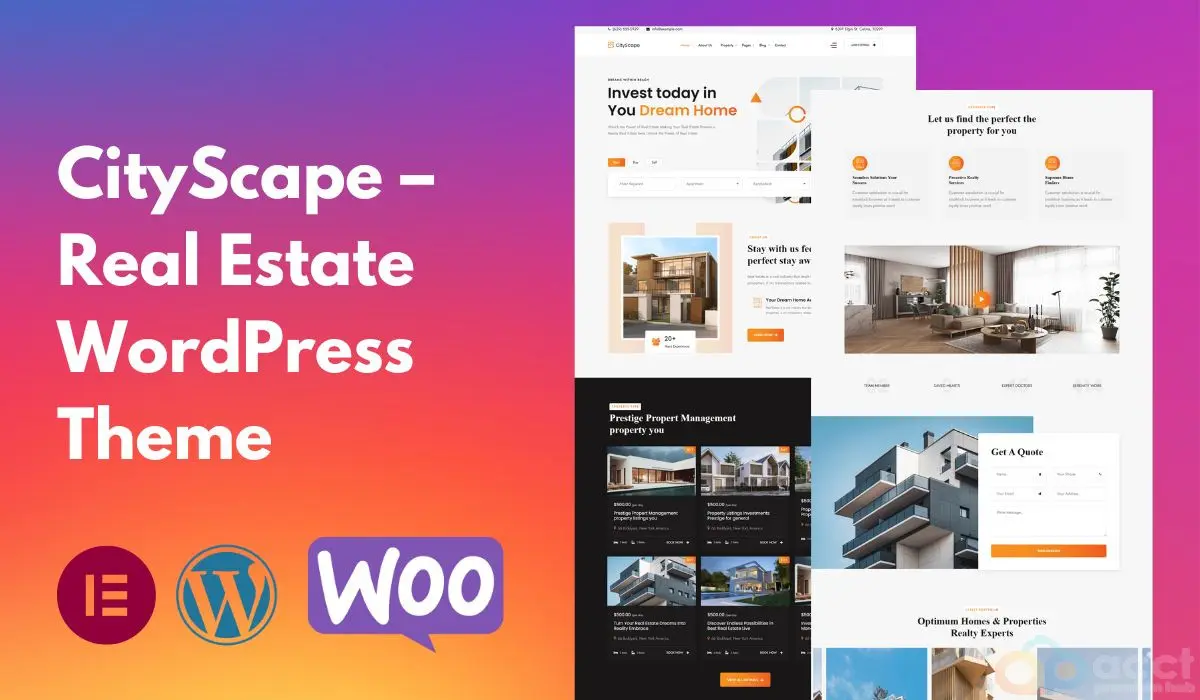 CityScape – Real Estate WordPress Theme