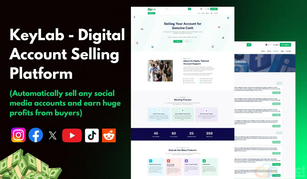 KeyLab - Digital Account Selling Platform