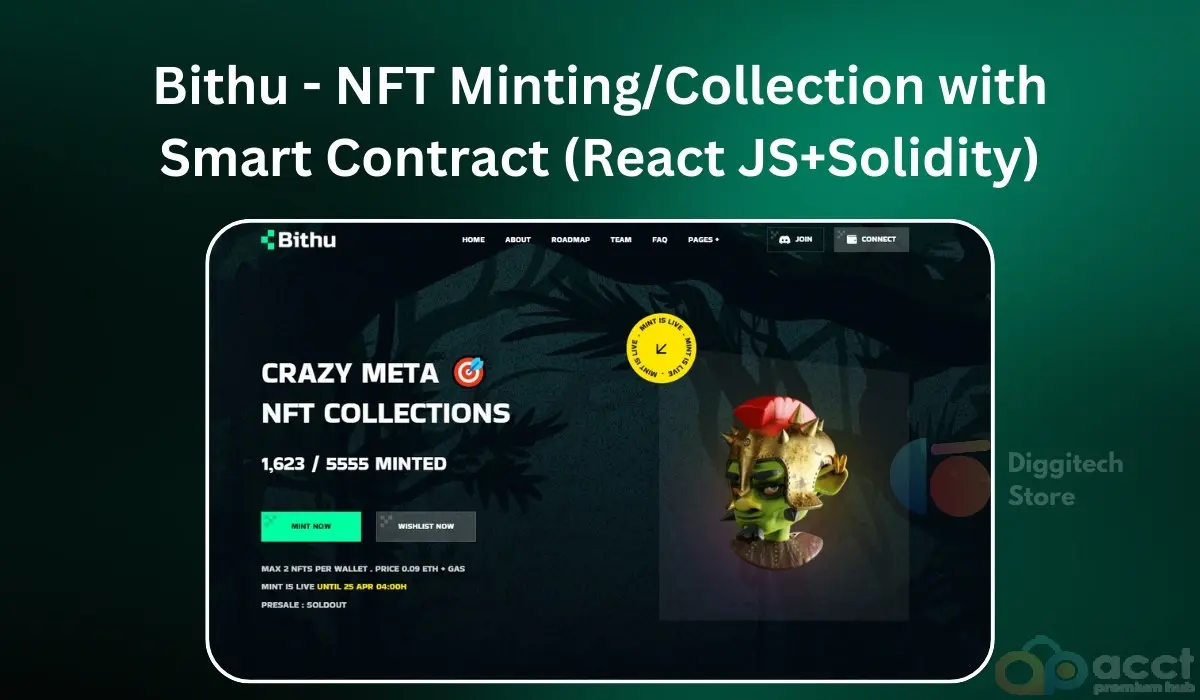 Bithu - NFT MintingCollection with Smart Contract (React JS+Solidity)